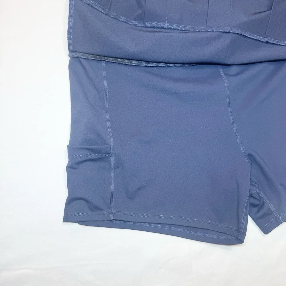 Straight Down Martina Pleated Skort Womens XL Navy Blue Golf Tennis Pickleball